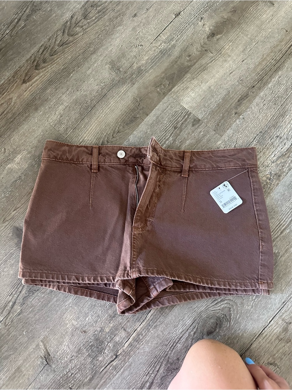 Free People NWT High-Rise Women's Brown Skort size 28